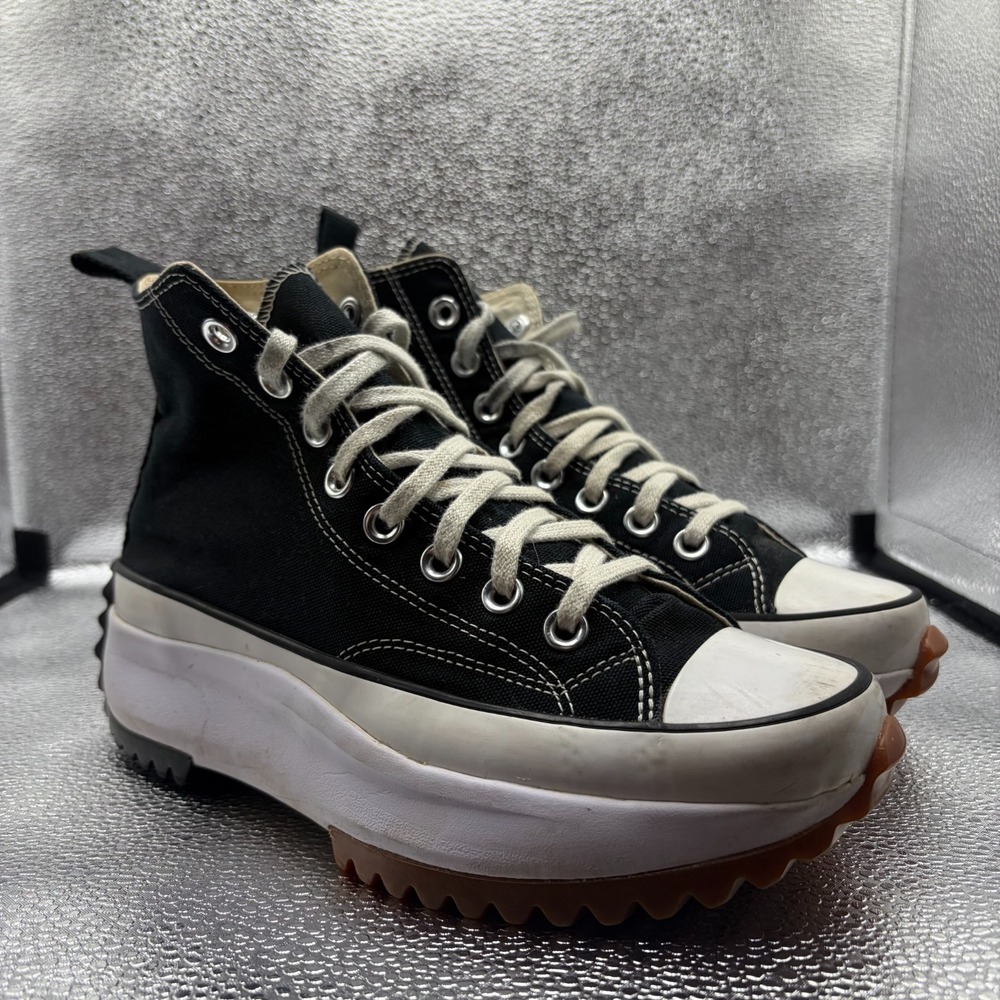 Size M6.5/W8 Converse Run Star High Black White Unisex Athletic Shoes 166800C